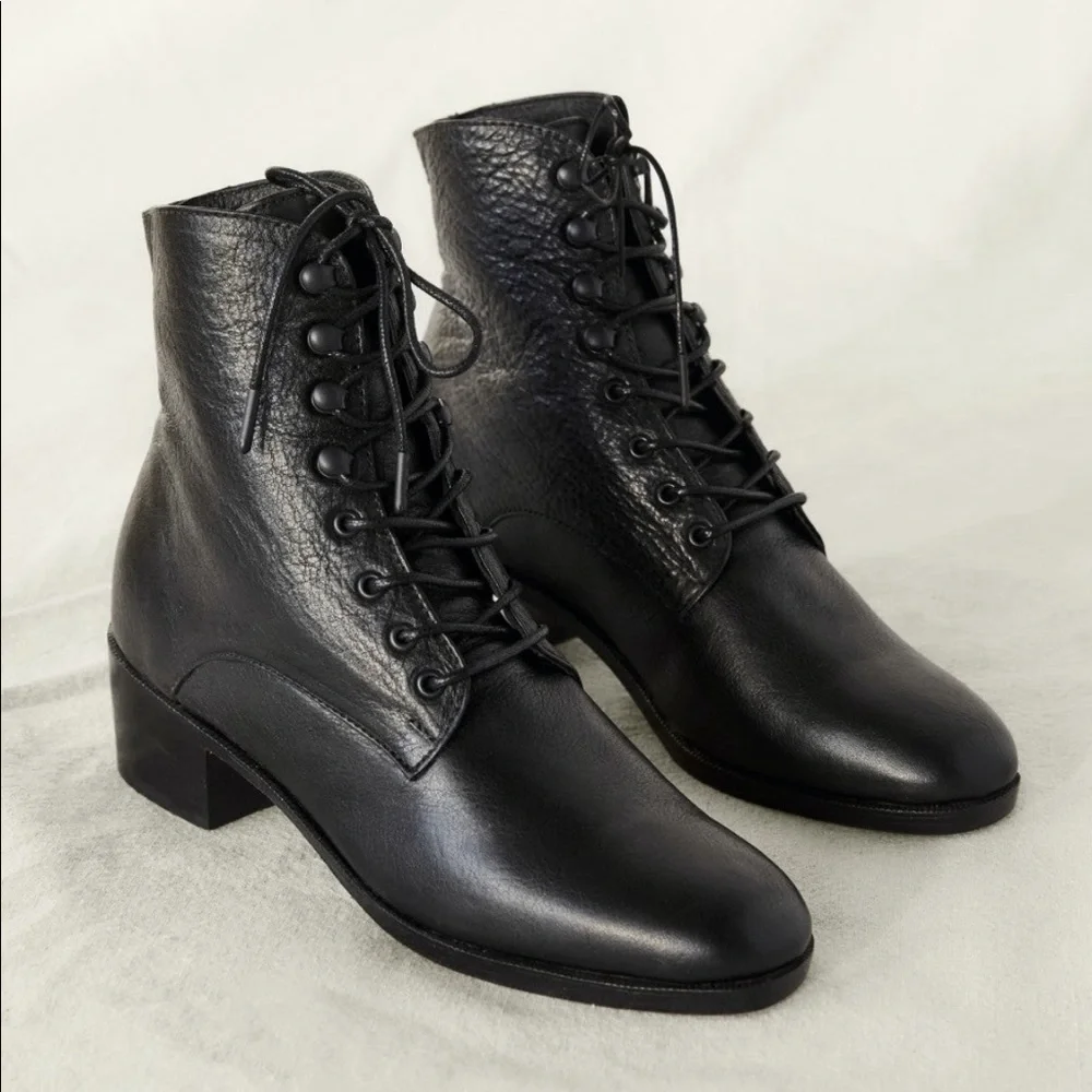 Christy Dawn The Dawn Boot
In Noir Leather, New With Tags
